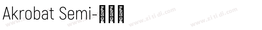 Akrobat Semi字体转换